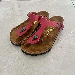 Birkenstock Gizeh Birko-Flor Sandals Red